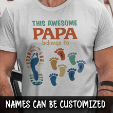 Load image into Gallery viewer, This Awesome Papa Personalized T-shirt