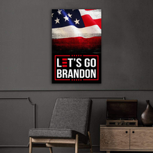 Load image into Gallery viewer, Let&#39;s Go Brandon USA Deluxe Portrait Canvas 1.5in Frame