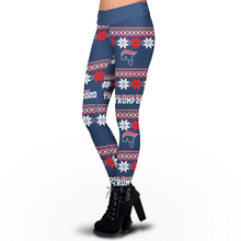 Load image into Gallery viewer, Trump 2020 KAG Snow Flakes Leggings