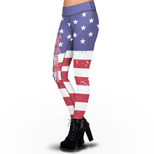 Load image into Gallery viewer, Pre-Release Keep America Great Trump 2024 USA Colors - Sublimation Leggings