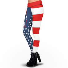 Load image into Gallery viewer, Pre-Release Trump Keep America Great 2024 USA Flag - Sublimation Leggings