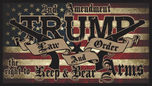 TRUMP 2020 Law and Order - 2A Guns FLAG