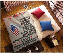 Load image into Gallery viewer, Valentine's Gift To My Wife From Your Grumpy Veteran - Premium Sherpa Blanket