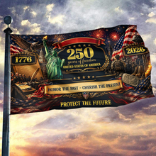Load image into Gallery viewer, 250 Years of Freedom - Protect the Future Flag