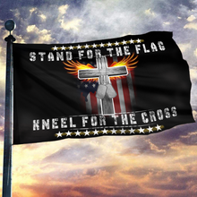 Load image into Gallery viewer, Stand For The Flag Kneel For The Cross Flag