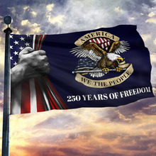 Load image into Gallery viewer, America We the People Blue Flag