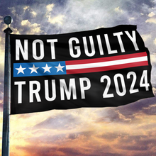 Load image into Gallery viewer, Not Guilty Trump 2024 Flag