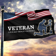 Load image into Gallery viewer, Veteran Courage Honor Sacrifice USA Flag