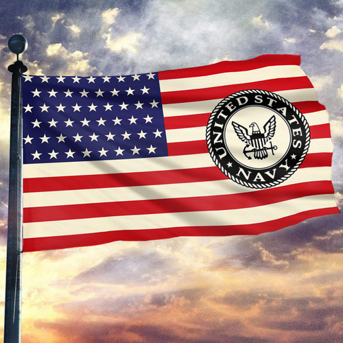 Navy USA Flag
