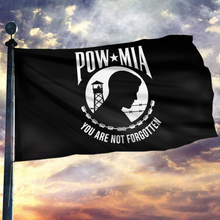 Load image into Gallery viewer, POW MIA Black Flag