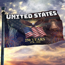 Load image into Gallery viewer, United States Bell and Eagle Flag