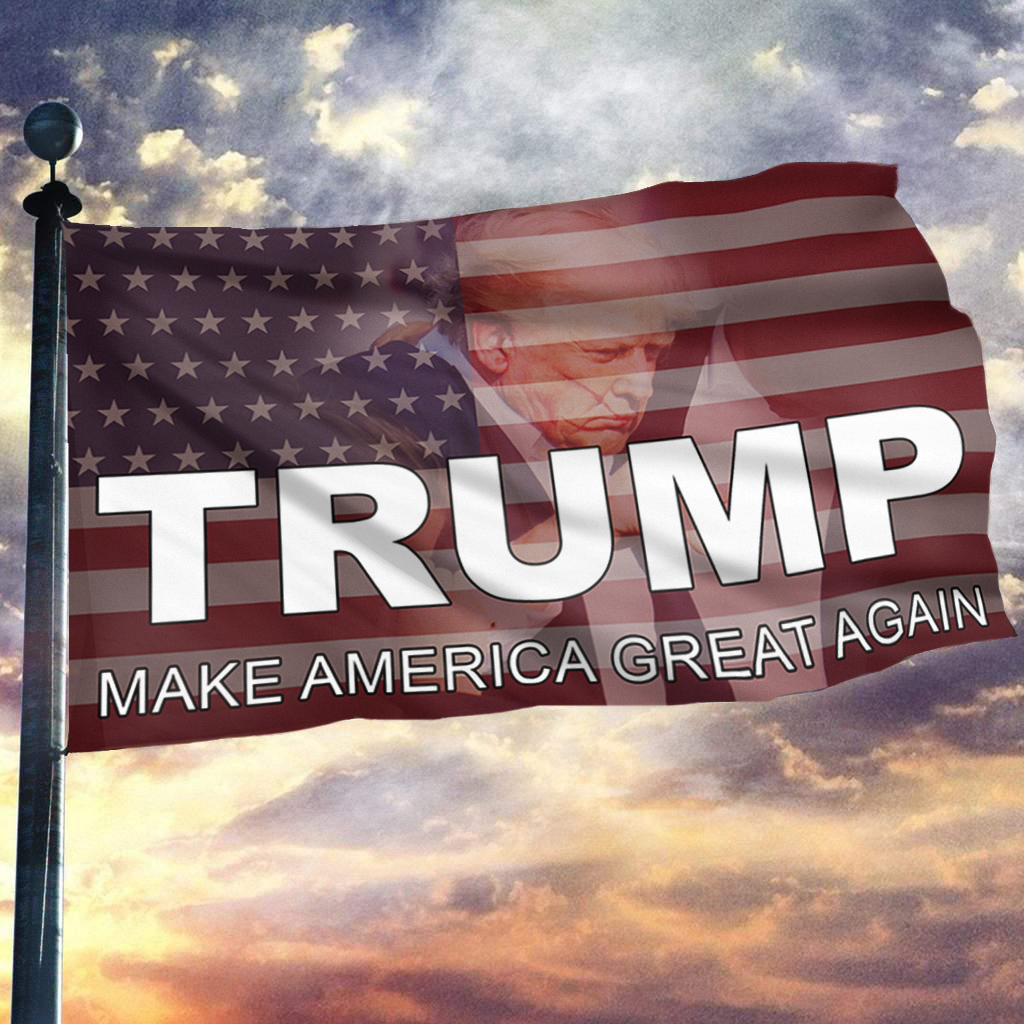 Trump Make America Great Again USA Flag