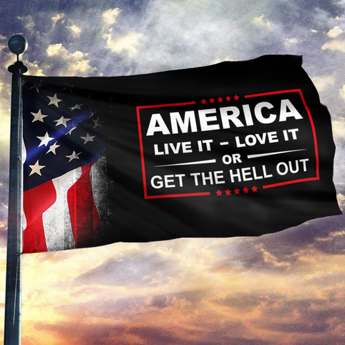 America Live It - Love it Flag