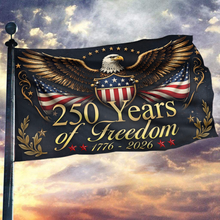 Load image into Gallery viewer, 250 Years of Freedom Eagle Black Flag