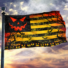 Load image into Gallery viewer, Scary Halloween Pumpkin Flag