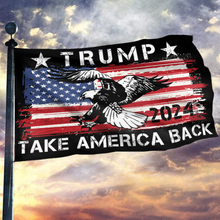 Load image into Gallery viewer, TRUMP 2024 Take America Back Flag