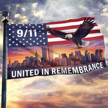 Load image into Gallery viewer, 9/11 United in Remembrance Eagle Flag