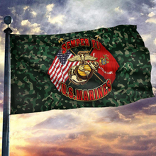 Load image into Gallery viewer, Semper Fi U.S. Marines Camo Flag