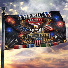 Load image into Gallery viewer, American Hero Anniversary Flag