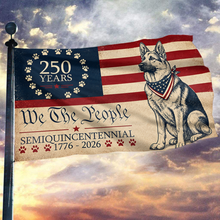 Load image into Gallery viewer, Patriotic Pup: 250 Years of Freedom Flag