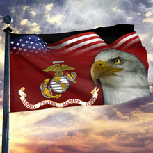 Load image into Gallery viewer, American–USMC Eagle Honor Flag