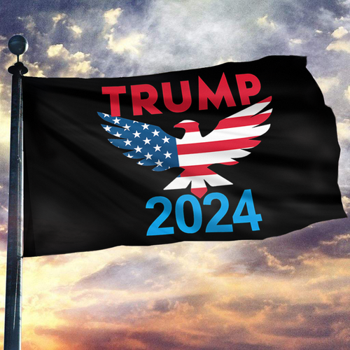 Trump 2024 Eagle USA Flag