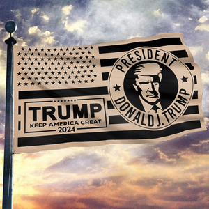 President Trump Keep America Great 2024 Flag
