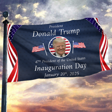 Load image into Gallery viewer, Donald Trump Inauguration Day Flag