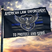 Load image into Gallery viewer, American Law Enforcement - To Protect and to Serve Flag