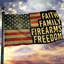 Load image into Gallery viewer, Rustic American Values Flag