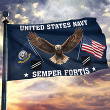 Load image into Gallery viewer, US Navy Eagle Semper Fortis - Seaman Apprentice Flag