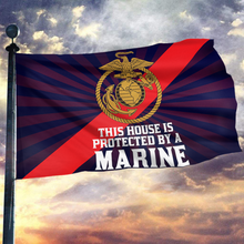 Load image into Gallery viewer, Defended by a United States Marine Flag