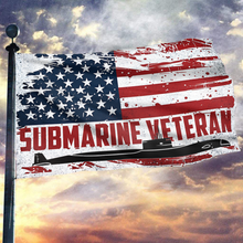 Load image into Gallery viewer, Submarine Veteran Flag