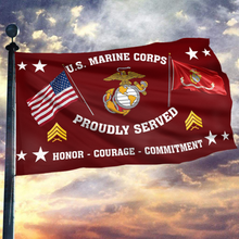 Load image into Gallery viewer, United States Marine Corps - Sergeant Flag