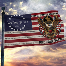 Load image into Gallery viewer, We The People United States Veteran Flag