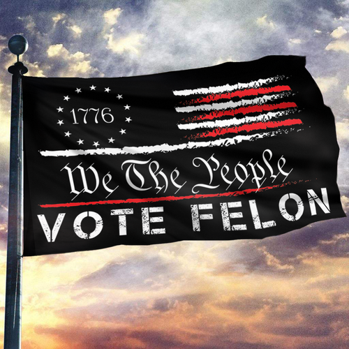 We The People Vote Felon Flag