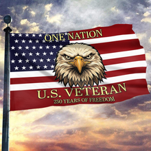 Load image into Gallery viewer, One Nation U.S. Veteran Flag