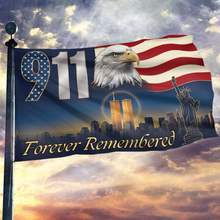 Load image into Gallery viewer, 911 Forever Remembered Statue Flag