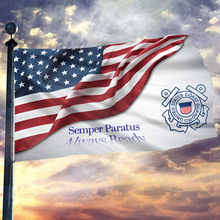 Load image into Gallery viewer, USA Semper Paratus Always Ready Flag