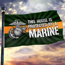 Load image into Gallery viewer, Protected by Marine Honor Flag