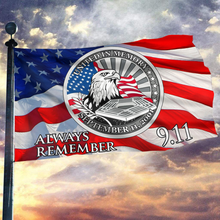 Load image into Gallery viewer, Always Remember 9/11 Eagle Flag