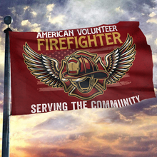 Load image into Gallery viewer, American Volunteer Firefighter Flag