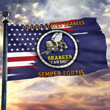 Load image into Gallery viewer, United States Seabees Semper Fortis Flag
