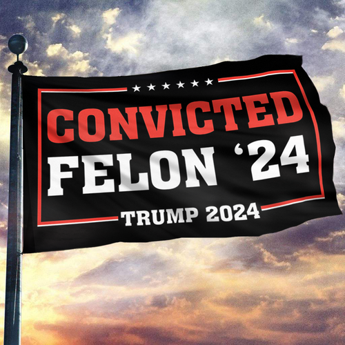 Convicted Felon Trump 2024 Flag