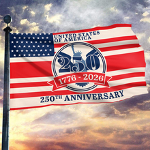 Load image into Gallery viewer, US 250th Anniversary Celebration Flag