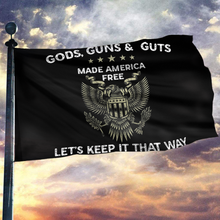 Load image into Gallery viewer, American Resolve: Gods, Guns &amp; Guts Flag