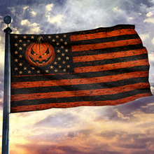 Load image into Gallery viewer, Halloween Jack O Lantern American Flag