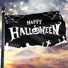 Load image into Gallery viewer, Happy Halloween Black Flag