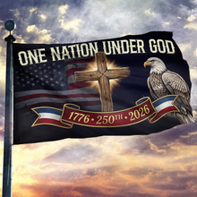 Load image into Gallery viewer, One Nation Under God Cross Flag