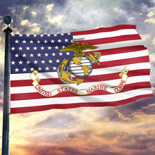 Load image into Gallery viewer, United States Marine Corps Patriotic Flag